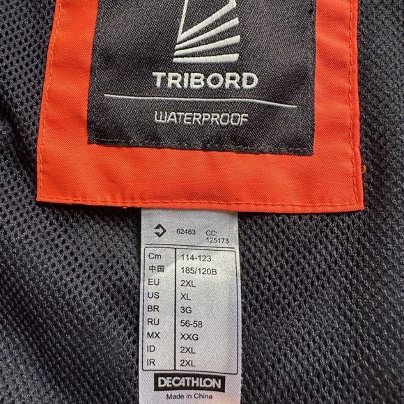 Decathlon Tribord Windbreaker Women’s XL Windproof Jacket Full Zip Hooded Blue - Picture 4 of 13